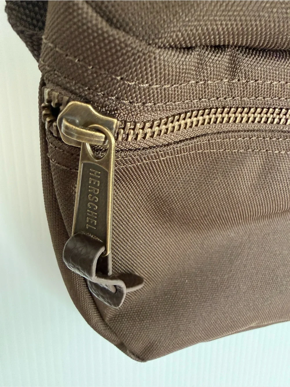 HERSCHEL Brown Canvas Hip Bag